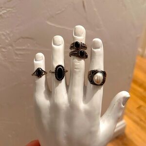 Lot of Art Deco Antique Rings